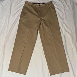 Brooks Brothers Advantage‎ Chino Hudson Men's 35 x 32 Tan Beige 100% Cotton READ
